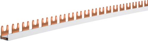 Actual product image Hager Phase bar 1 pole KDN163B Fork connection 10qmm 63A 57 modules