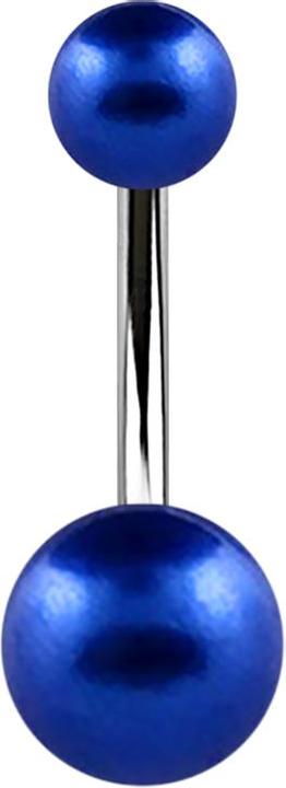 Immagine prodotto Star Piercing Banana argento con due perline blu scuro (Acciaio chirurgico 316L, senza ottone)