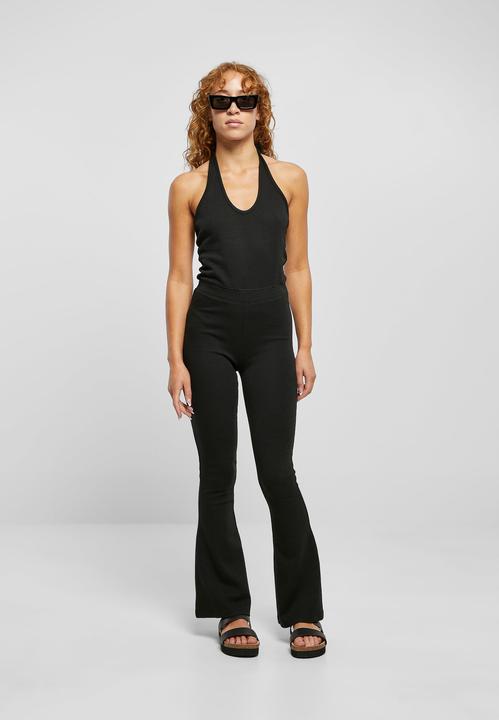 Actual product image Urban Classics Ladies stretch interlock halterneck jumpsuit - 71405 (XS)