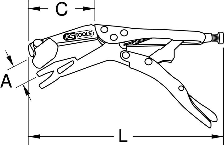 Produktbild KS Tools Schweiss-Gripzange (240 mm)