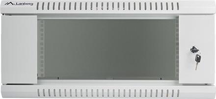 Actual product image Lanberg Wall rack 19 " 4U 600X450mm gray (4 RU, 19 inch rack)
