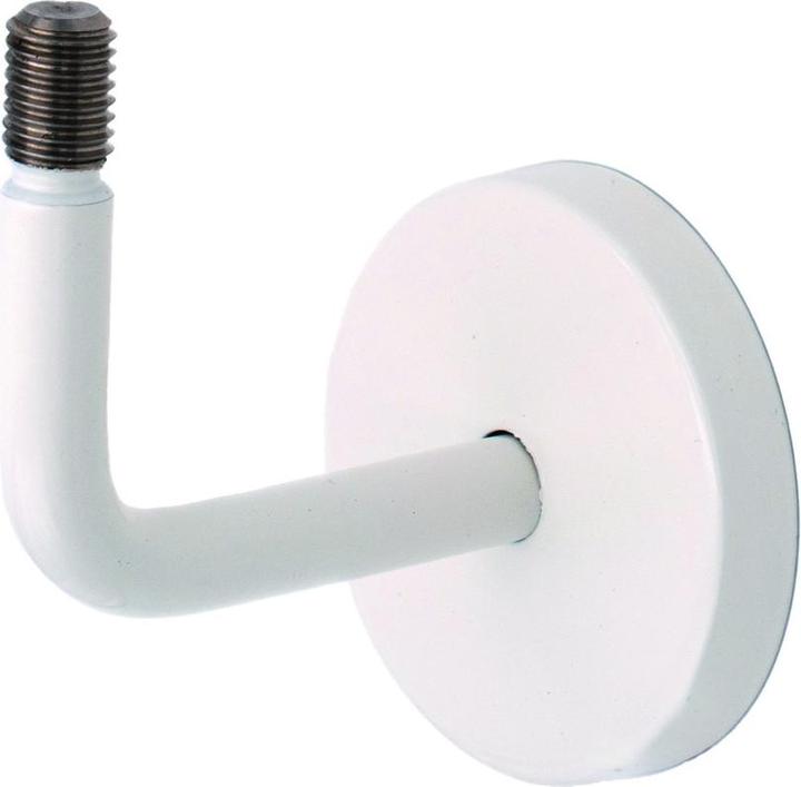 Productafbeelding OK-Line Trapleuninghouder 01 in wit (Staal zuiver wit RAL 9010 mat gepoedercoat)