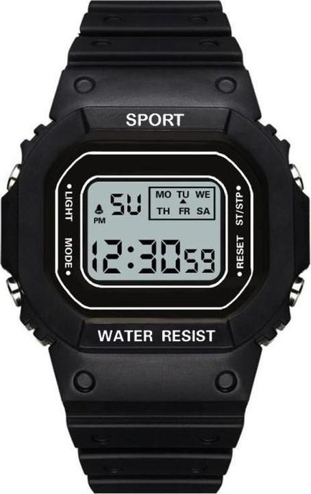 Immagine prodotto Cbx Quadro Sportuhr Digitaluhr mit Silikonarmband Schwarz (Orologio digitale)