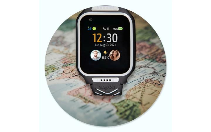 Actual product image Shelly Smartwatch 4 Black/Grey (41 mm)