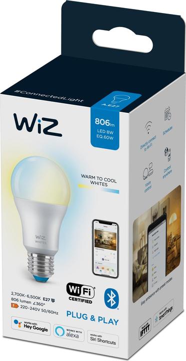 Produktbild WiZ White (E27, 8 W, 806 lm, 1 x, F)