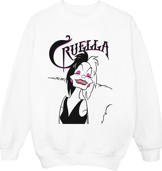 Disney Cruella De Vil Evil Smile Sweatshirt Mädchen