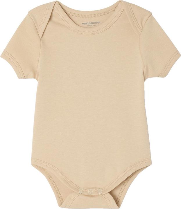 Produktbild Vertbaudet Bio-Kollektion: 3er-Pack Baby Bodys mit kurzen Ärmeln, Safari-Motive (68)