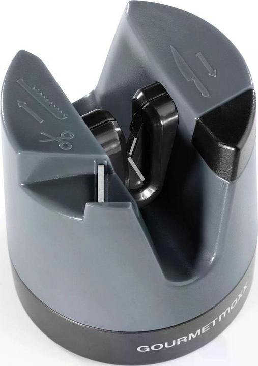 Actual product image Gourmetmaxx Knife sharpener 6.4 cm, anthracite/black, detail colour