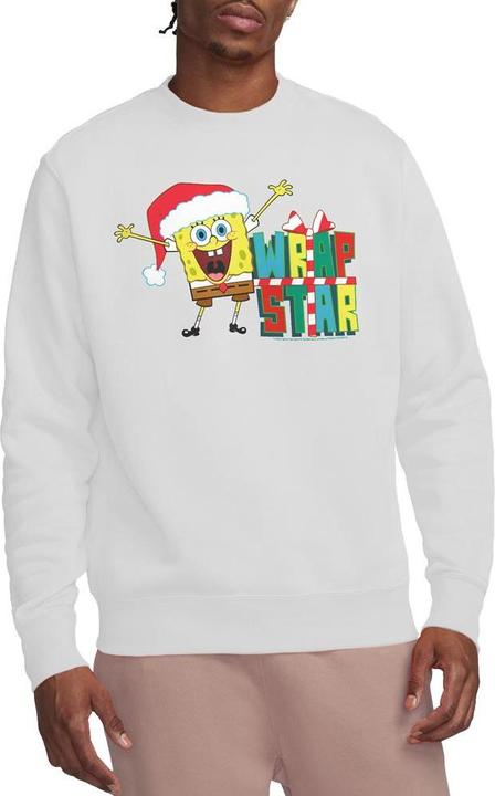 Immagine prodotto Spongebob Squarepants Wrap Star At Christmas Felpa Adulto Unisex (L)