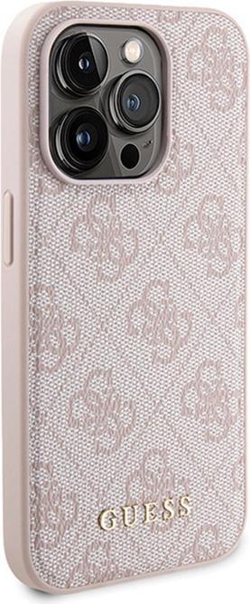 Produktbild Guess Zestaw GUBPM5P15X4GEMGP iPhone 15 Pro Max 6.7" hardcase + Powerbank 5000mAh MagSafe różowy/pin (Apple iPhone 15 Pro Max)