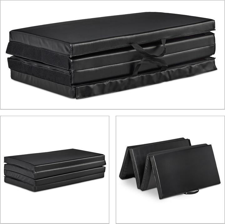 Produktbild Relaxdays Turnmatte schwarz