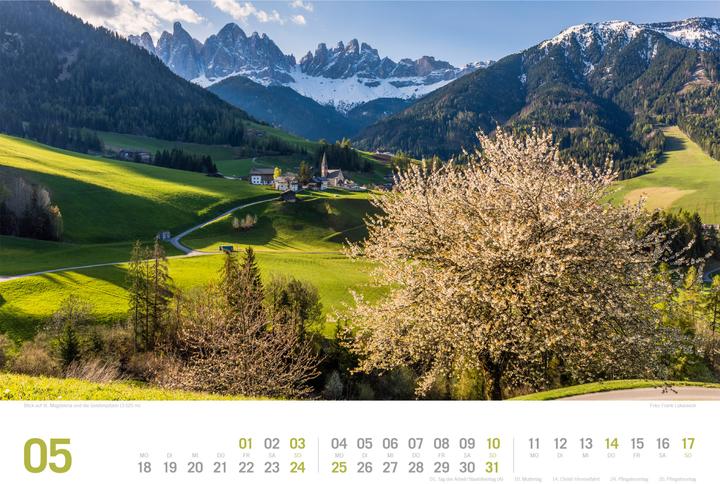 Produktbild Südtirol - von Bozen bis zu den drei Zinnen - ReiseLust Kalender 2026 (45 x 33 cm, Harter Einband, Deutsch)
