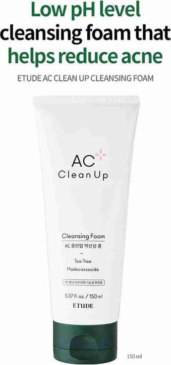 Image du produit Etude House AC Clean up Mousse nettoyante quotidienne (Mousse, 150 ml)