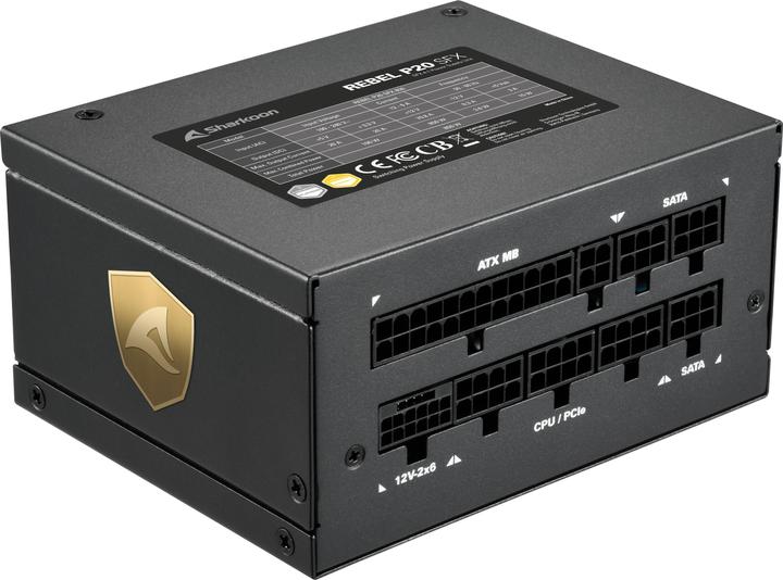 Image du produit Sharkoon Rebel P20 SFX 1000 (zéro watt) (1000 W)