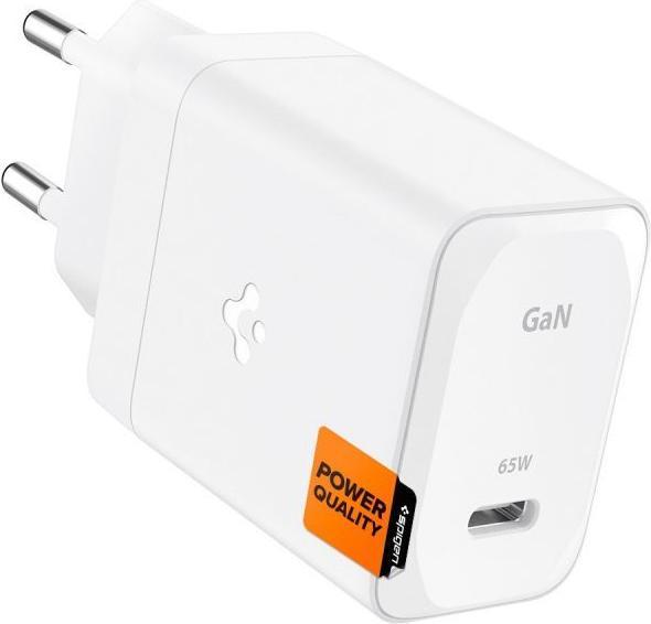 Actual product image Spigen ArcStation Pro Charger + USB-C 65W Cable - White (65 W)