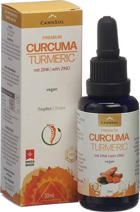 Image du produit Cannsol premium curcuma avec zinc gouttes (1 pièce(s), Gouttes, 107 g)