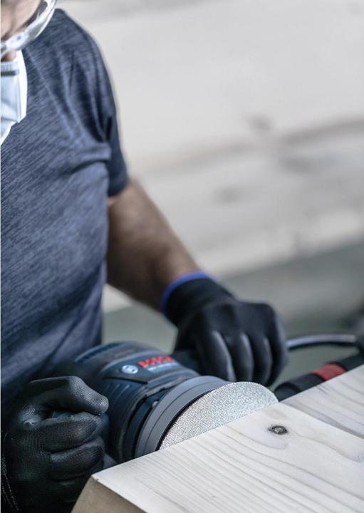 Actual product image Bosch Professional Zubehör EXPERT M480 Sanding net for random orbital sander, 150 mm, G 320, 50 pieces (320)