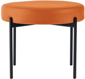 Actual product image Paperflow GAIA stool, round, faux leather cover, black (53.50 cm)
