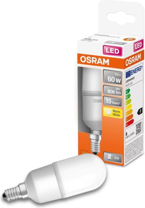 Actual product image Osram Star Stick (E14, 60 W, 806 lm, 1 x, F)