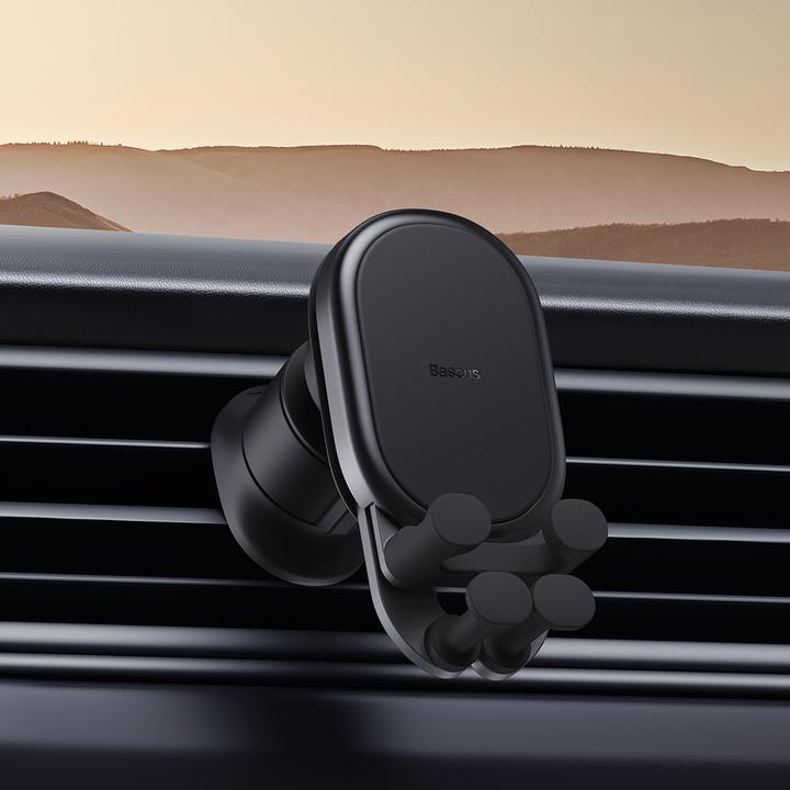 Actual product image Baseus Stable Gravitational Wireless Charging Car Mount Pro 15W (black)