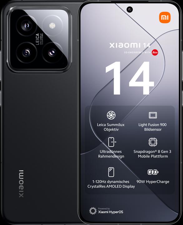 Xiaomi 14 (512 GB, Nero, 6.36", Doppia SIM, 50 Mpx, 5G)