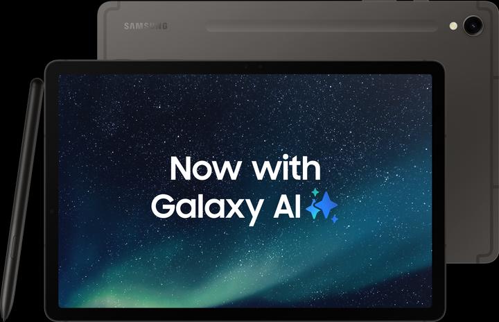 Actual product image Samsung Galaxy Tab S9 WiFi (WLAN only, 11", 256 GB, Graphite grey)
