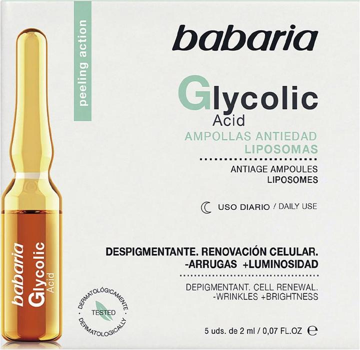 Actual product image Babaria Amosvital Glycol Ampoules 2ml - Pack of 5 (2 ml)