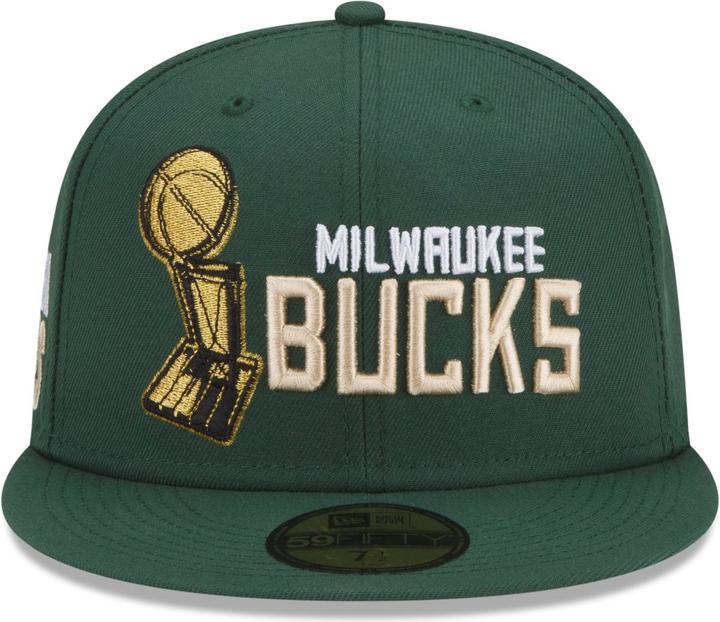 Actual product image New Era 59Fifty Fitted Cap - NBA CHAMPIONS Milwaukee Bucks (7 1/2)