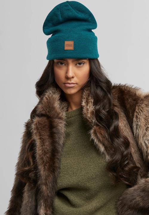 Actual product image Urban Classics Leatherpatch Long Beanie (One size)