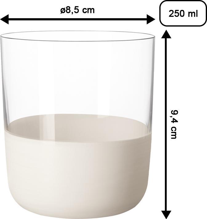 Produktbild Villeroy & Boch Whisky Tumbler, Set 4 tlg Manufacture Rock blanc (2.50 dl, 4 x, Whiskygläser)