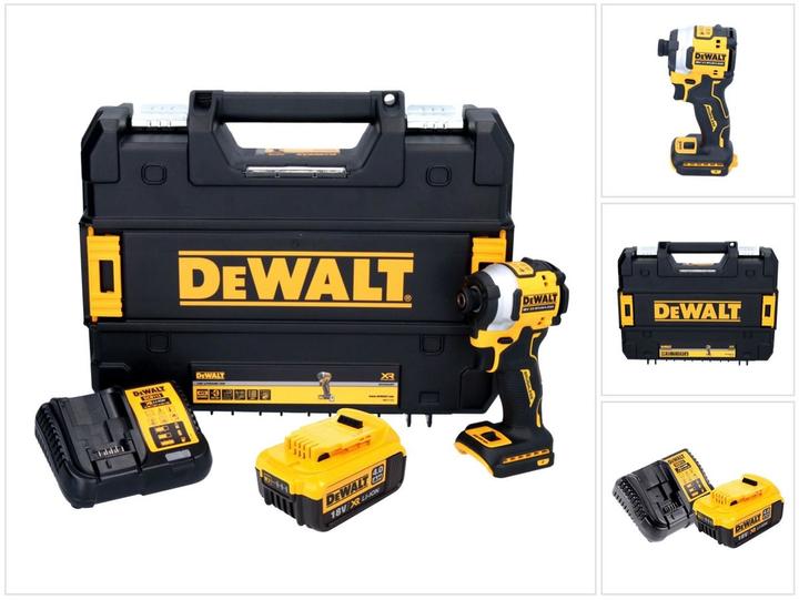 Produktbild DeWalt DCF 850 M1 Akku Schlagschrauber 18 V 205 Nm 1/4" Brushless + 1x Akku 4,0 Ah + Ladegerät + TST (Akkubetrieb)