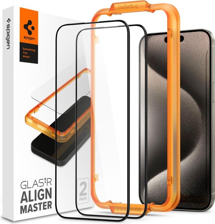 Spigen Alignmaster (2 Piece, Apple iPhone 15 Pro Max)