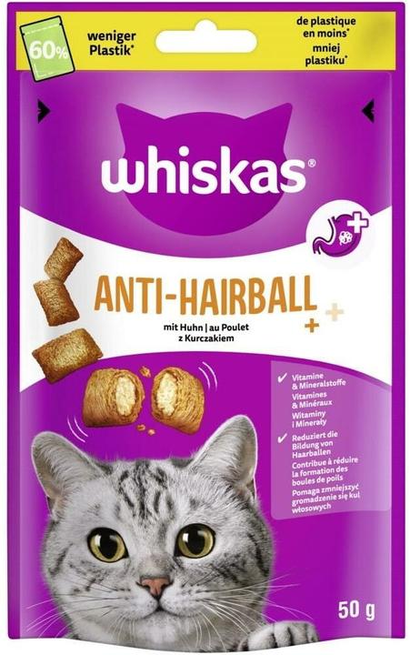 Actual product image Whiskas Anti-Hairball portion bag chicken (Adult, 6 pcs., 50 g)