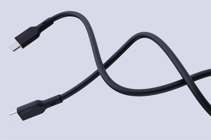 Produktbild Aukey CB-SCC241 USB-C Power Delivery PD 240W 5A 20V 1m Nylon Schwarz (1 m, USB 3.2 Gen 1, 240 W)