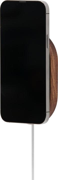 Actual product image Oakywood MagSafe iPhone Wall Mount - magnetic wall mount for iPhone - color Walnut -