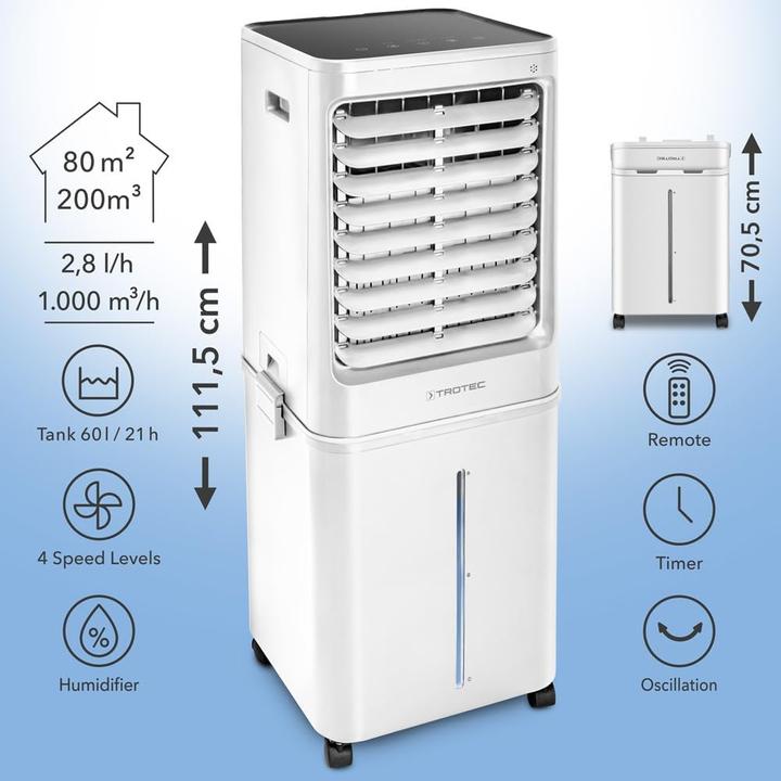 Actual product image Trotec Air cooler PAE 8 (80 m²)