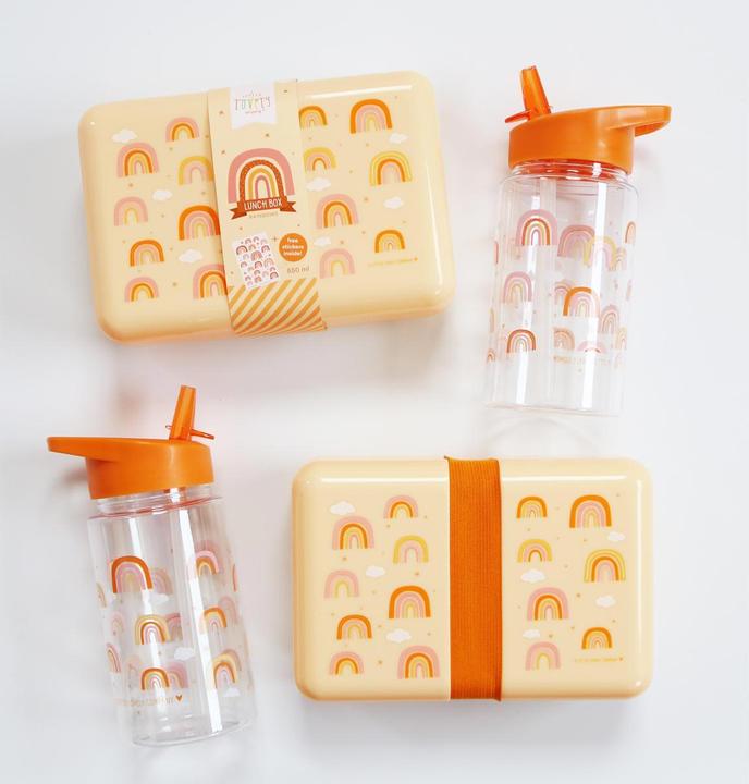 Produktbild A Little Lovely Company ALLC Lunch Box Rainbows SBRAPI33 gelb