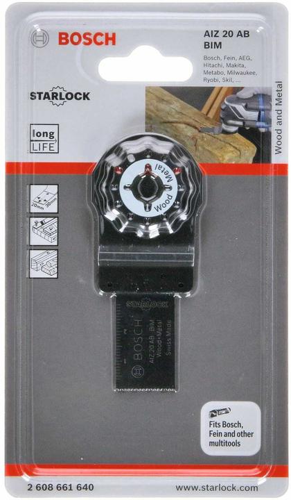 Produktbild Bosch Professional Zubehör BIM Tauchsägeblatt AIZ 20 AB, Wood and Metal, 30 x 20 mm, 1er-Pack