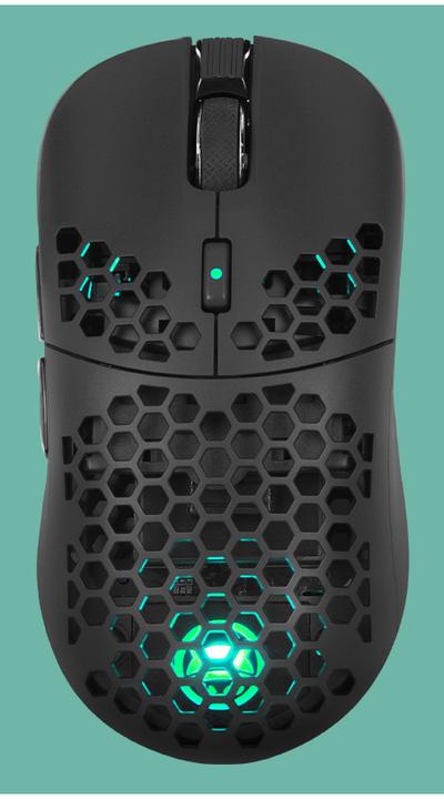 Actual product image Gamiac PX71 Mice - Black - Pixart 3335, Wired & Wireless, 16000 DPI, 16,8M RGB effects (Cable)