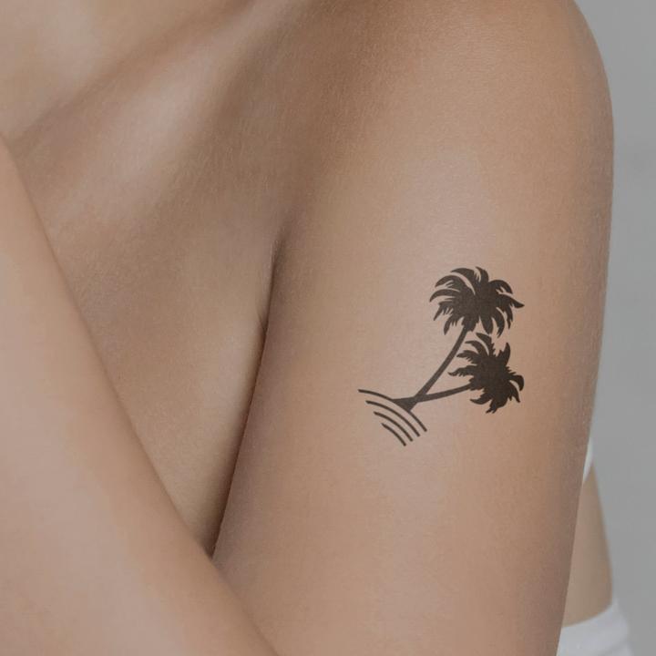 Produktbild minink Temporäres Tattoo – Zwei Palmen