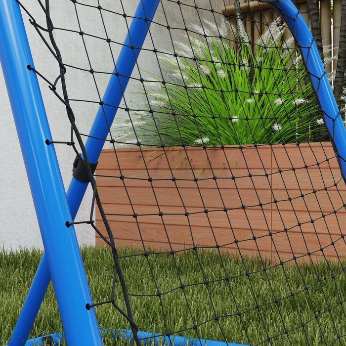 Actual product image Swisshandel24 Rebounder für Fussball, klappbar Fussball Rebounder 63 x 63 cm für Baseball, Blau