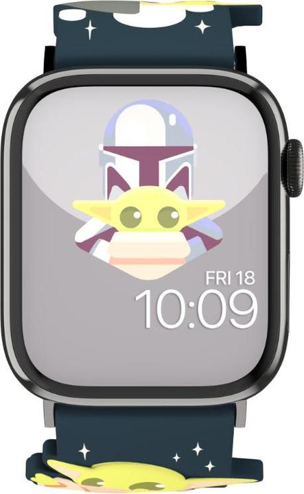 Actual product image Moby Fox Star Wars - Apple Watch Armband 38/40/41/42/44/45/49 mm (The Mandalorian Grogu Using The Force 3D) (Silicone)