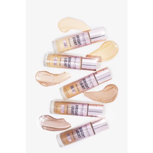 Actual product image Makeup Revolution Bright Light Face Glow Brightening Skin Tint Radiant Finish Lustre Medium (Lustre Medium Light)