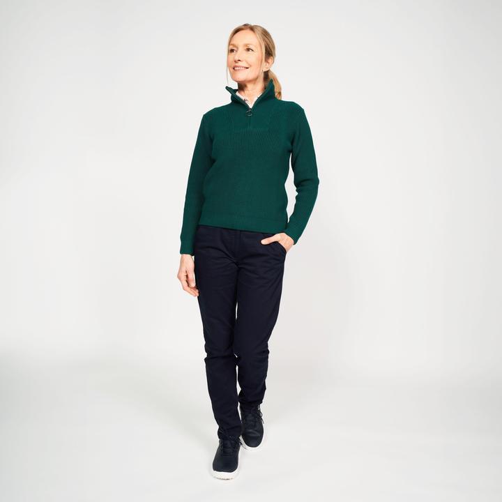 Image du produit Inesis Pull-over femme mi-bas golf - MW500 vert (L)