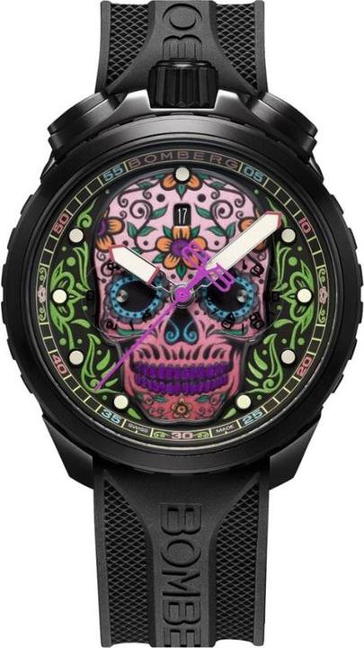 Bomberg Bolt 68 BS45CHPBA.060-4.12 Heritage Sugar Skull Purple (Chronograph, 45 mm)