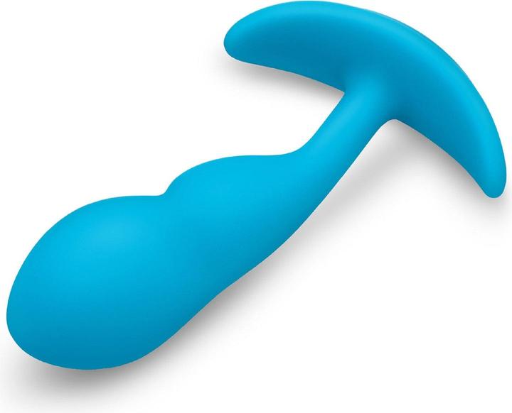 Actual product image Earthly Body b-vibe remote control p-spot snug plug 95gr blue