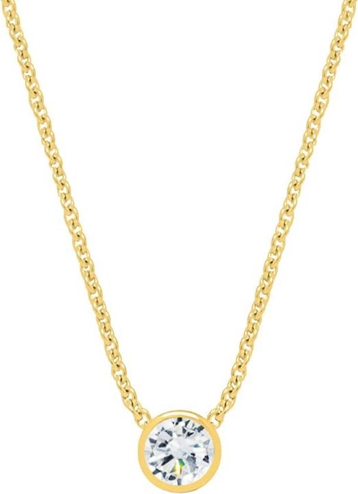 Candy Halskette Sheer Bliss, 925 Sterling Silber, vergoldet (18k vergoldet, 925er Sterlingsilber, 925 Sterling Silber, 42 cm)
