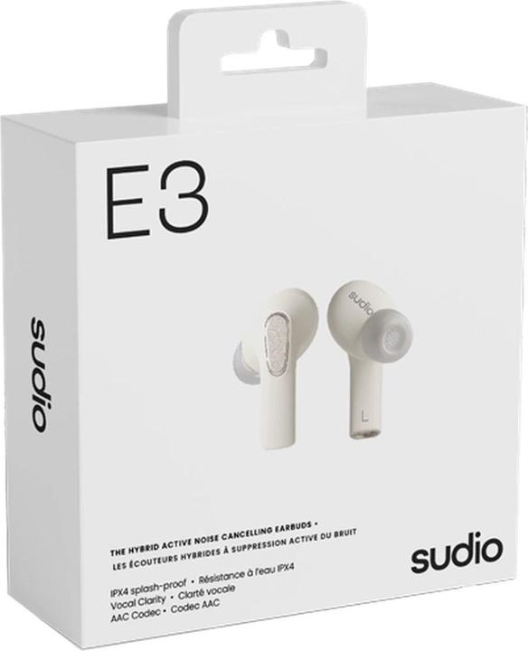 Actual product image Sudio E3 White (ANC, 6.50 h, Cable)