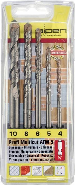 Produktbild Alpen Spiralbohrerset Multicut (6 mm, 10 mm, 5 mm, 8 mm, 4 mm)