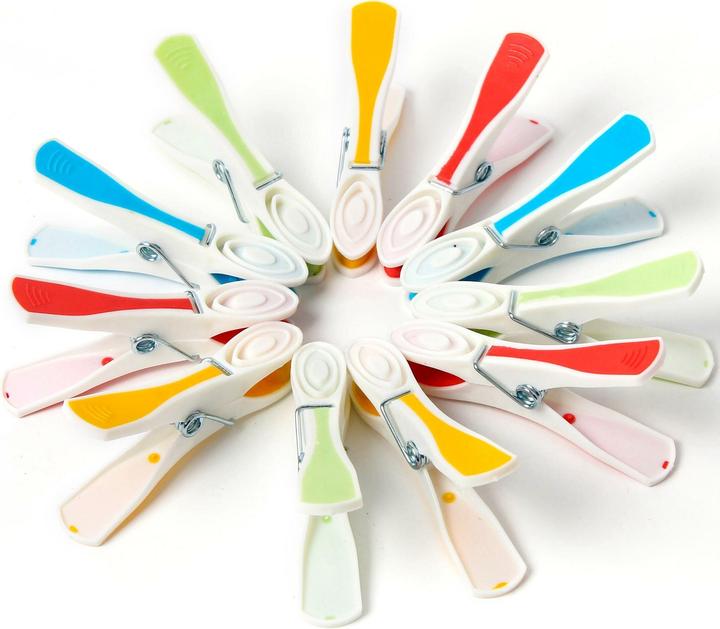 Immagine prodotto FTM Mollette per abiti 24 pezzi, Multicolore